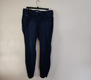 Old Navy Women's Dark Blue High waisted super skinny Jeans